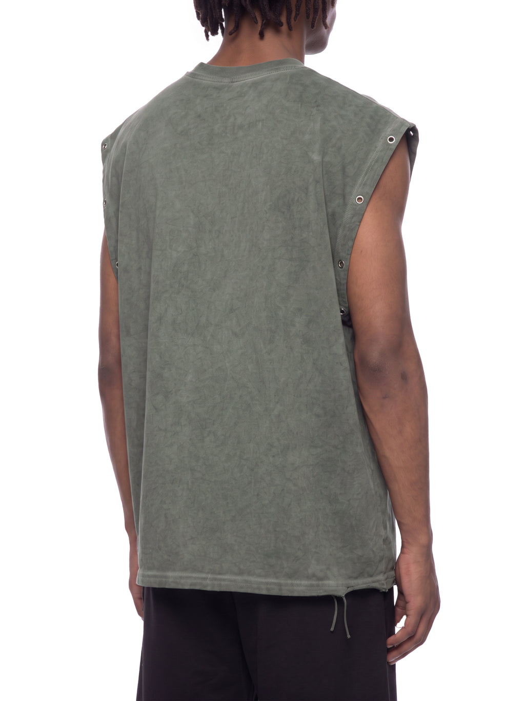 Distressed Grommet Eyelet Tank Top - RB0014-C001-V3