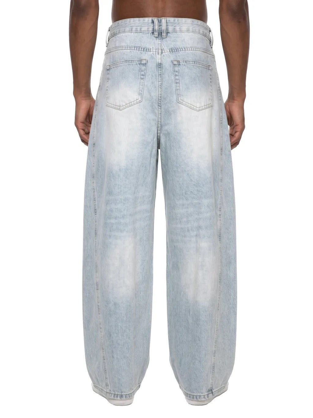 Men's Vintage Wash Sunfade Barrel Leg Jeans - MB0010-C001-V2