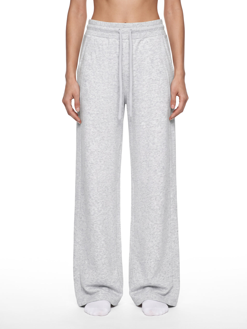 Women's Wide Leg Fleece Sweatpants - WB0114-P001-V2