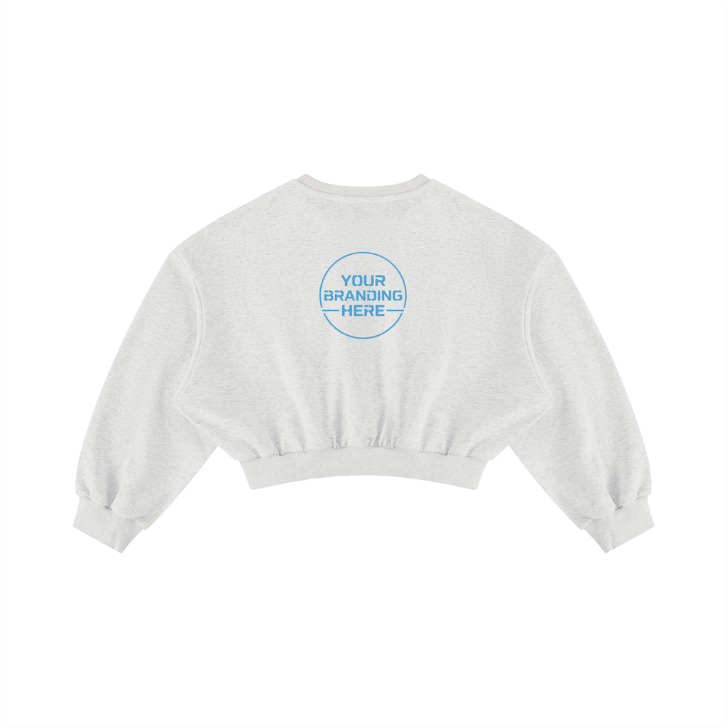 Women's Boxy Cropped Crewneck Sweatshirt - WT0123-C001-V2
