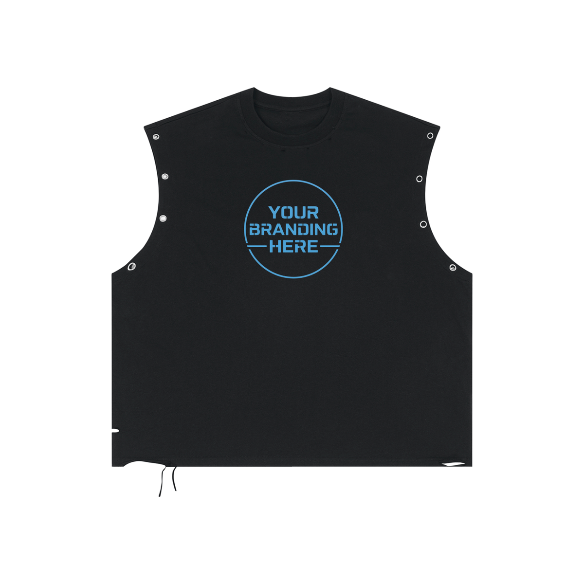 Distressed Grommet Eyelet Tank Top - RB0014-C001-V3