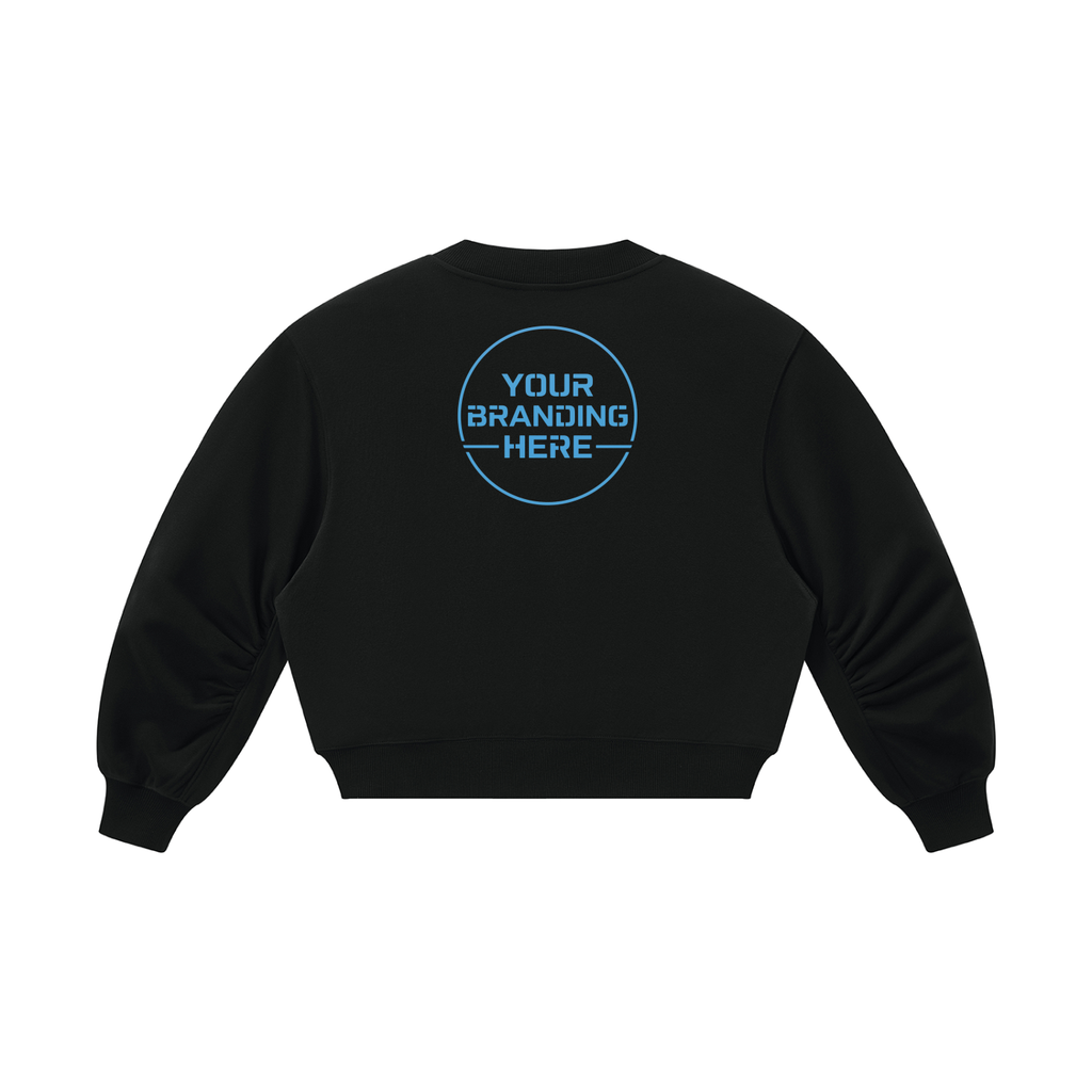 Women’s Crop V-Neck Sweatshirt - WB0067-C001-V2