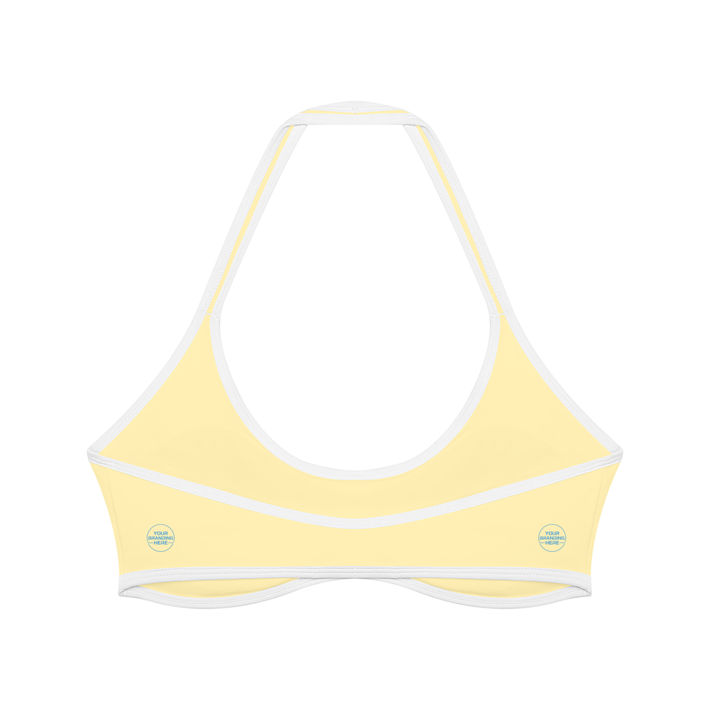 Women's Halter Color Block Yoga Sports Bra - WT0204-O001-V2