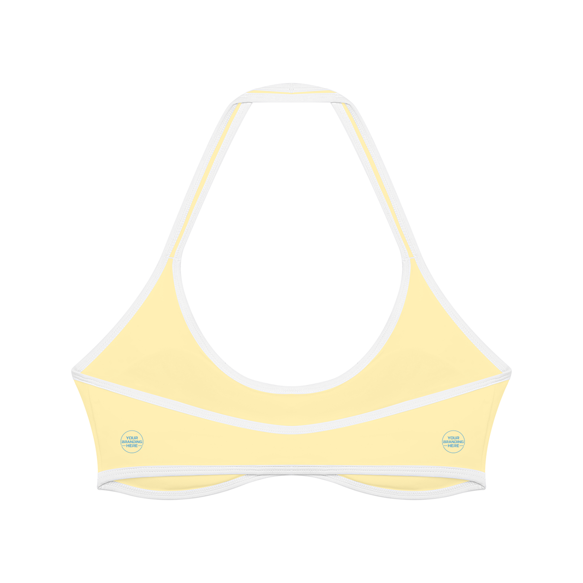 Women's Halter Color Block Yoga Sports Bra - WT0204-O001-V2