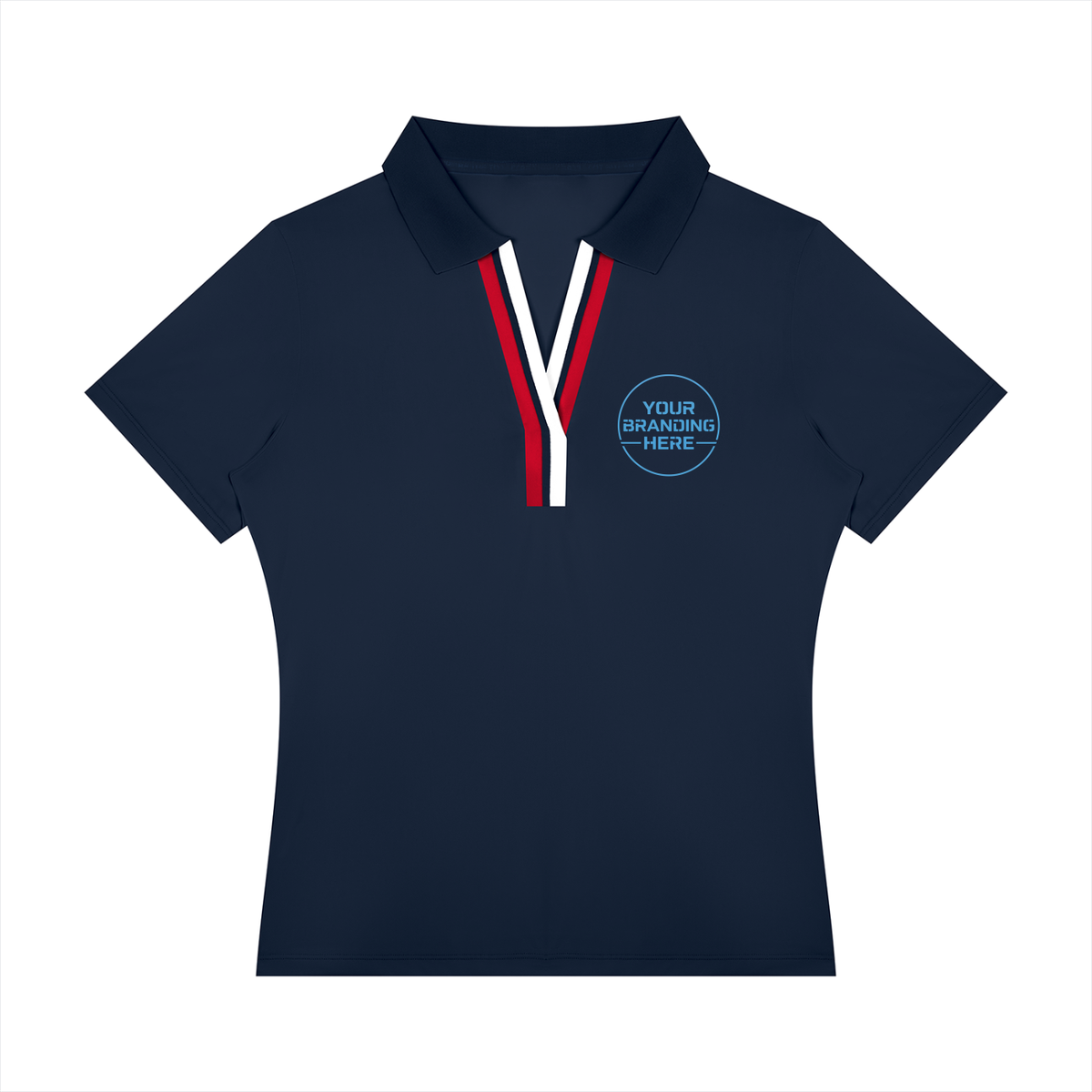 Women’s Color Block Polo Shirt - WT0233-O001-V2
