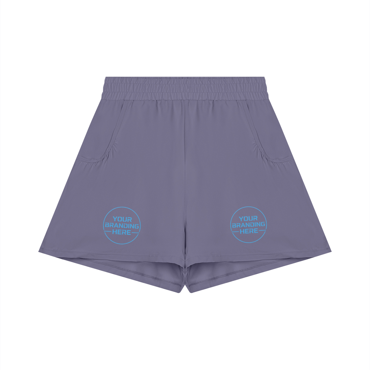 Women's Ruched Yoga Shorts - WB0100-P001-V2