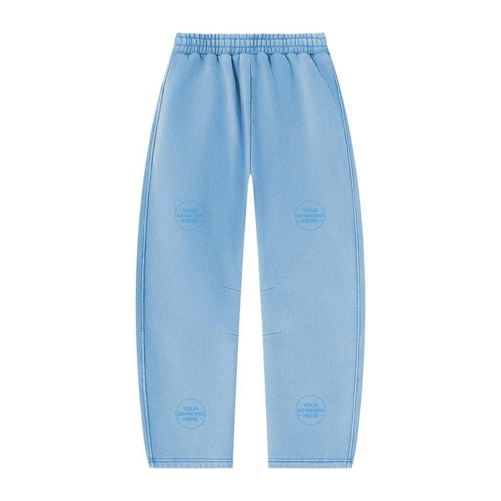 Unisex Vintage Wash Barrel Leg Fleece Sweatpants - UB0071-P001-V3