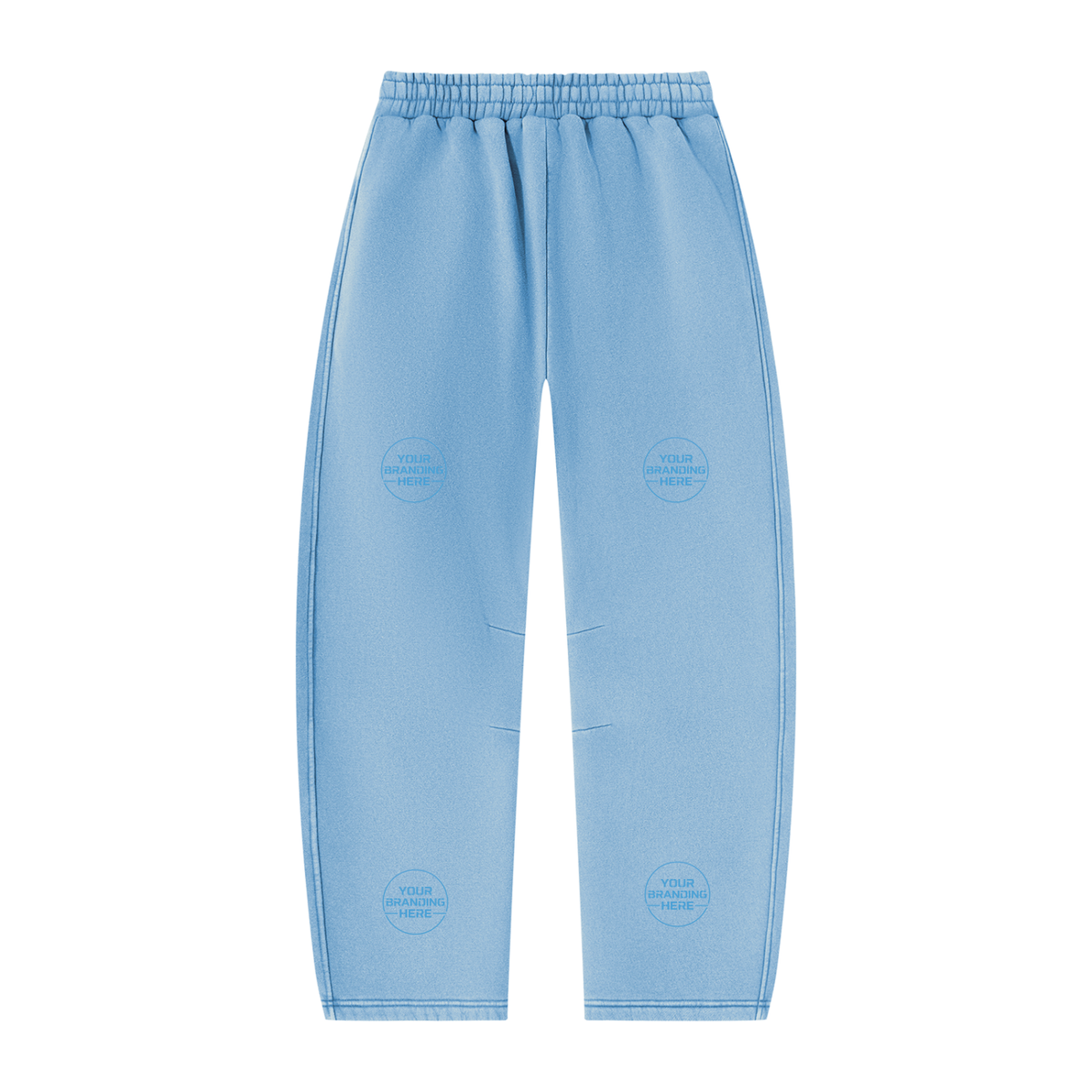 Unisex Vintage Wash Barrel Leg Fleece Sweatpants - UB0071-P001-V3