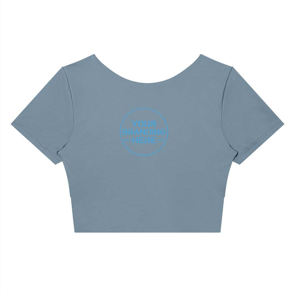 Women's Panelled Crop Yoga T-Shirt - WT0259-P001-V2