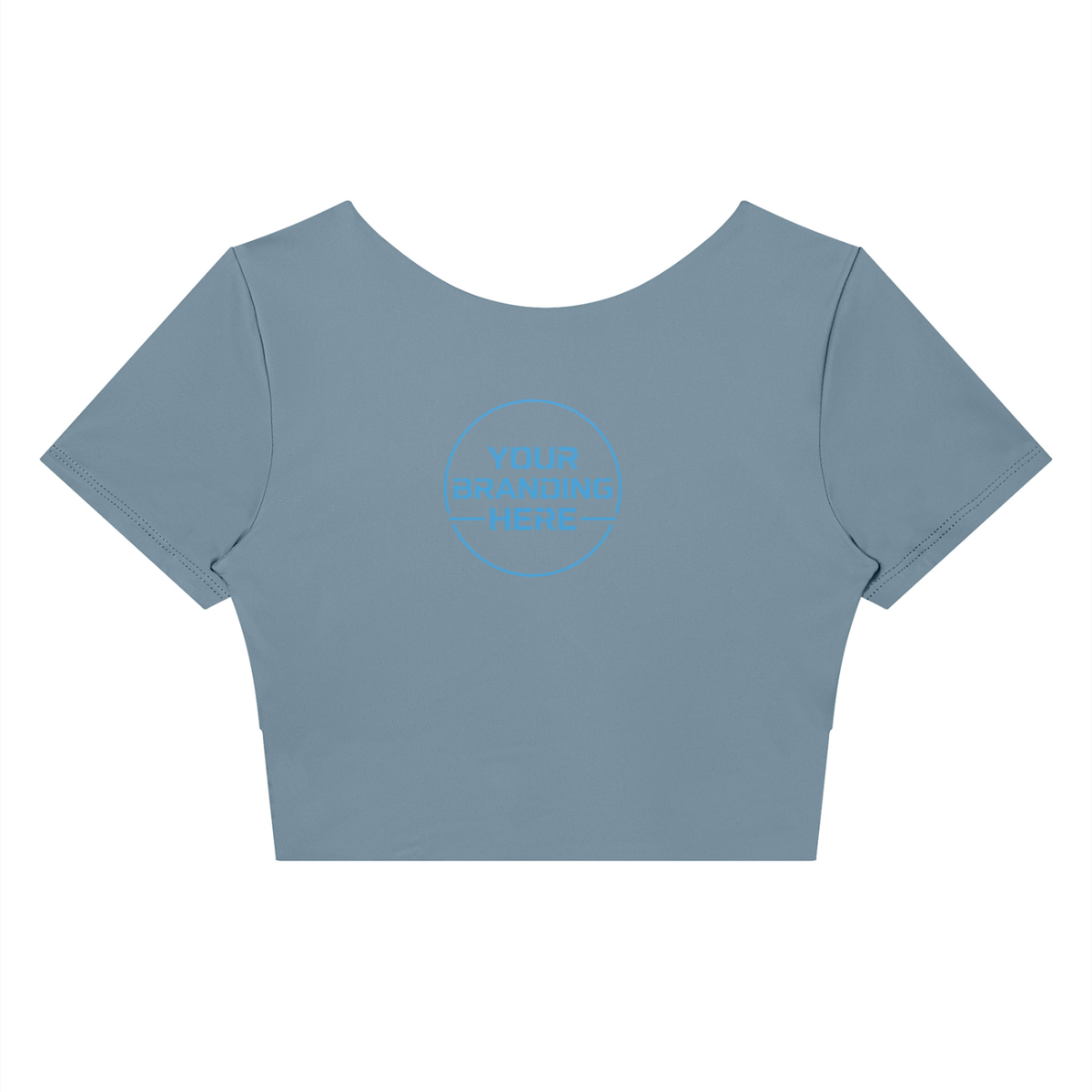 Women's Panelled Crop Yoga T-Shirt - WT0259-P001-V2