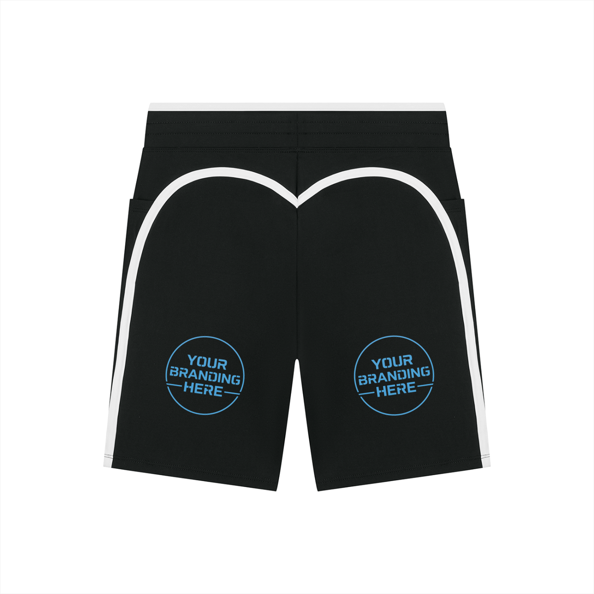 Women's High Rise Color Block Yoga Shorts - WB0062-P001-V2