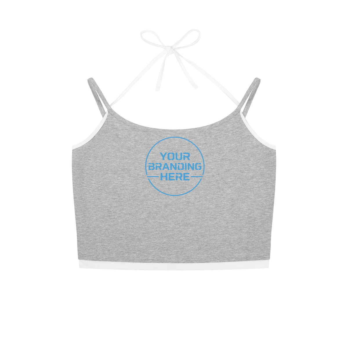 Contrast Binding Halter Tank Top - WB0001-C001-V3