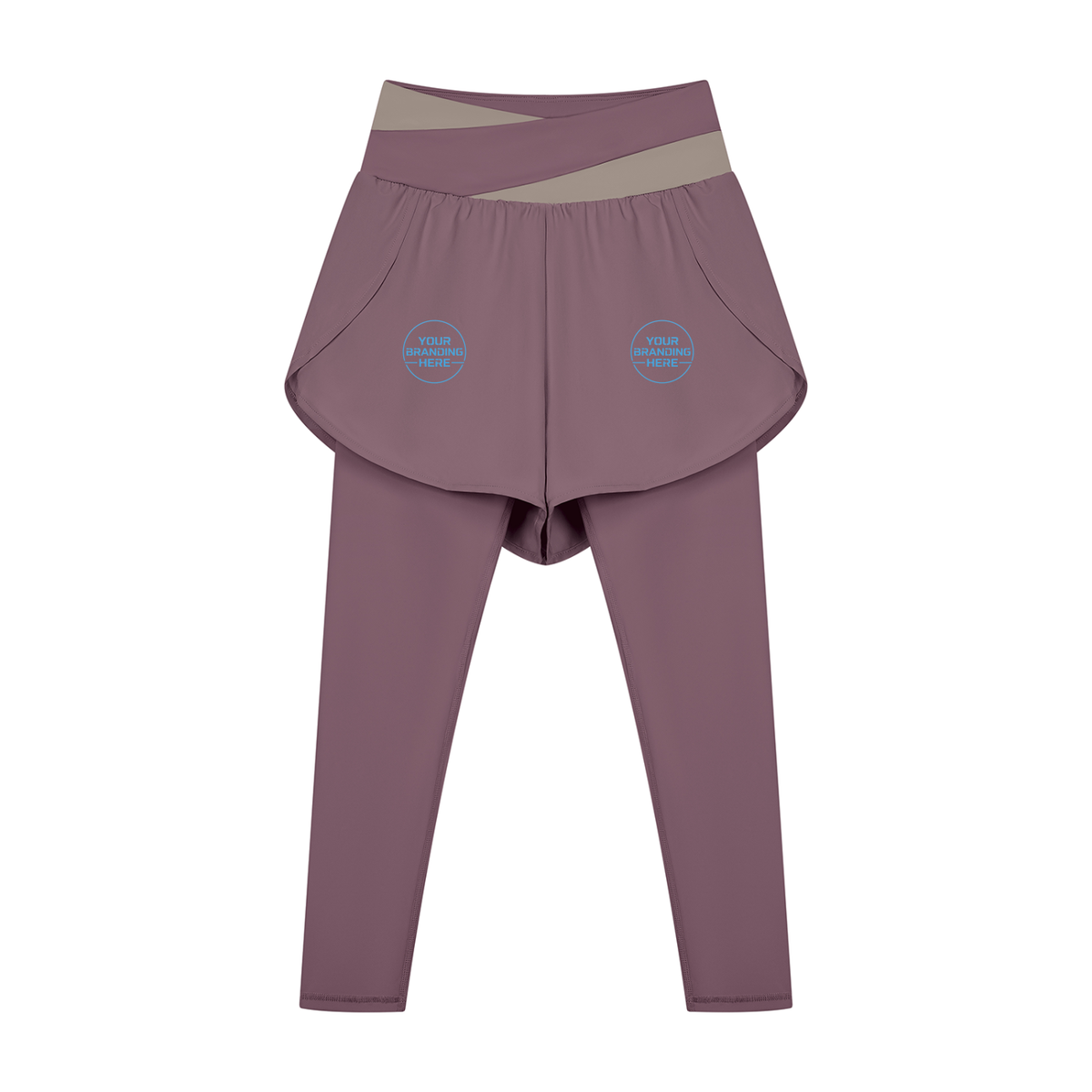 Women's Paneled High Waisted Yoga Leggings - WB0101-P001-V2