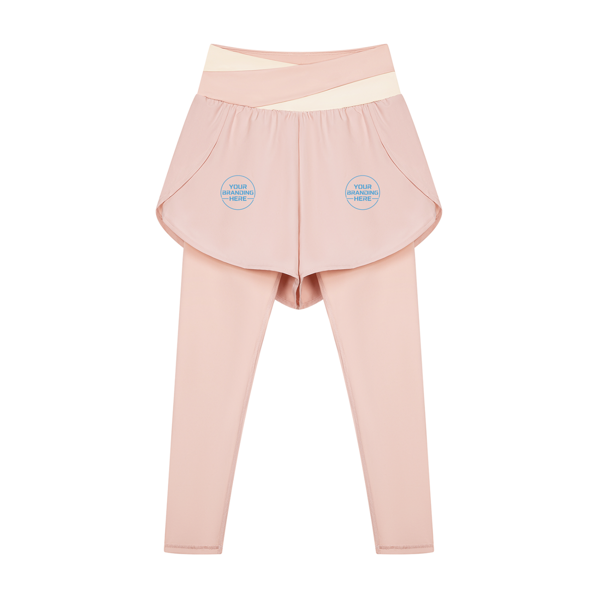 Women's Paneled High Waisted Yoga Leggings - WB0101-P001-V2