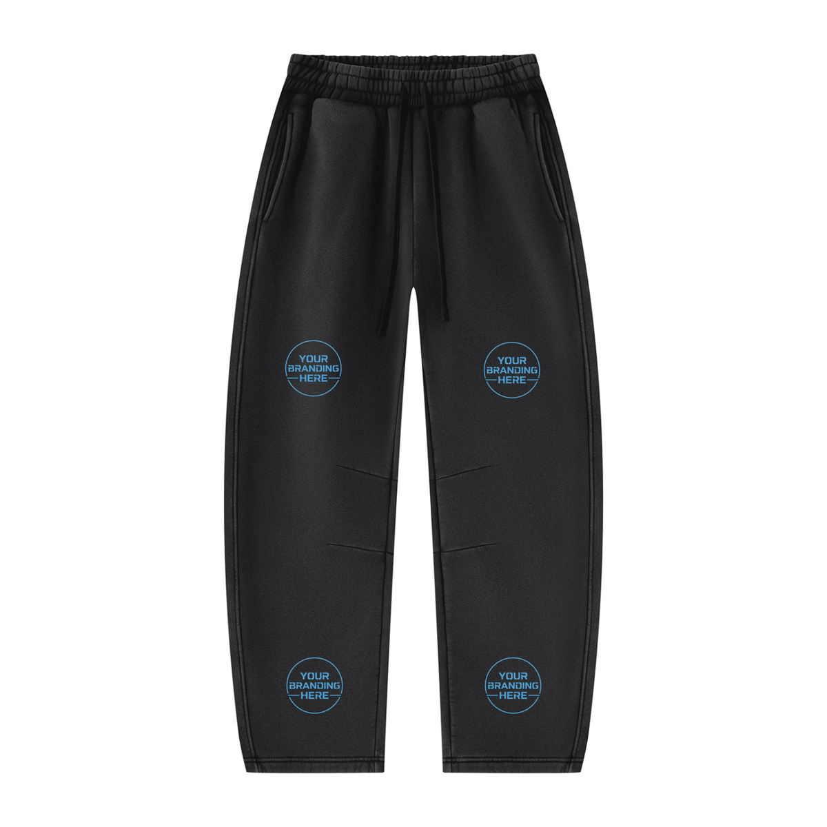 Unisex Vintage Wash Barrel Leg Fleece Sweatpants - UB0071-P001-V3