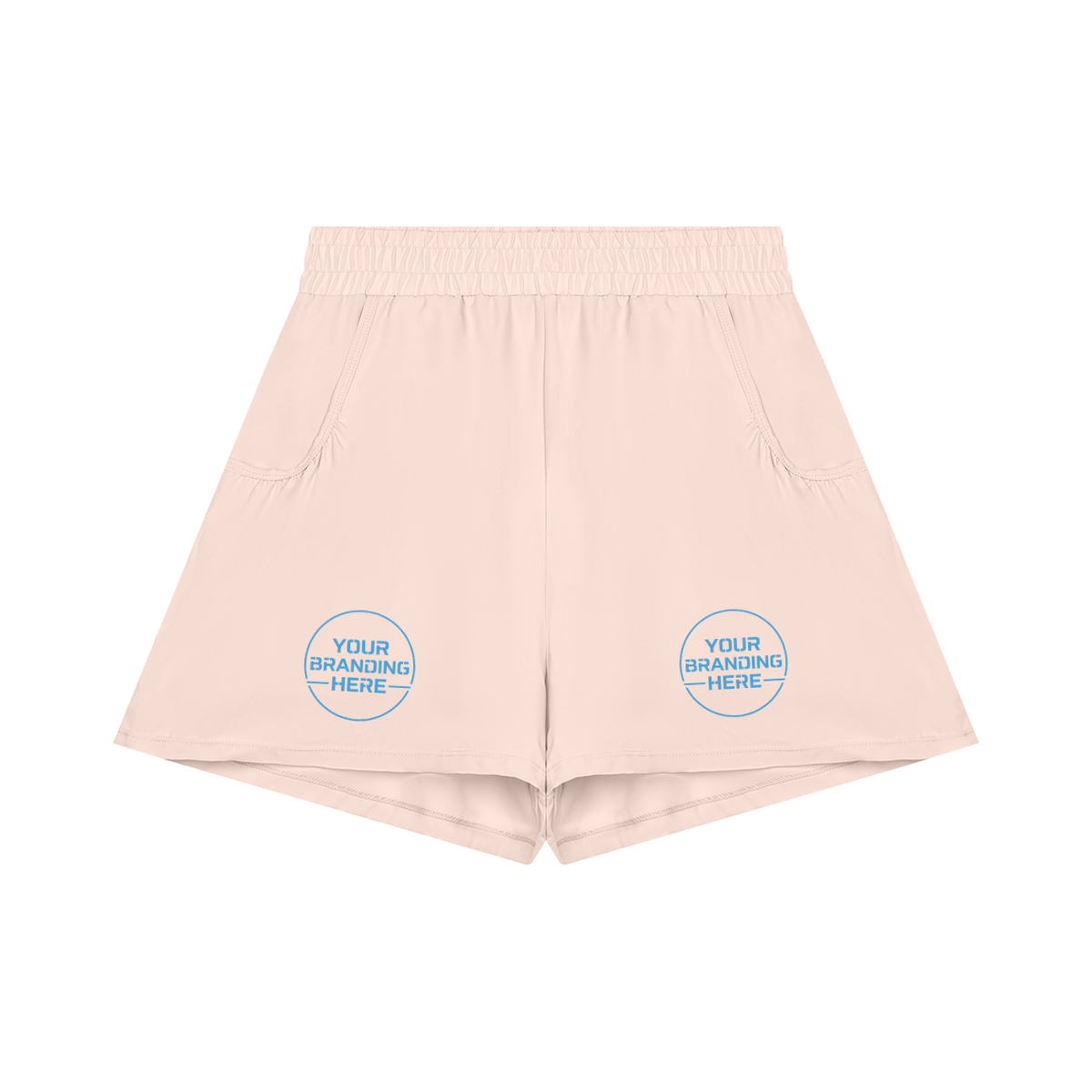 Women's Ruched Yoga Shorts - WB0100-P001-V2