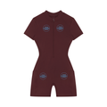 Women's Quarter-Zip Short Sleeve Romper - WO0012-O001-V2