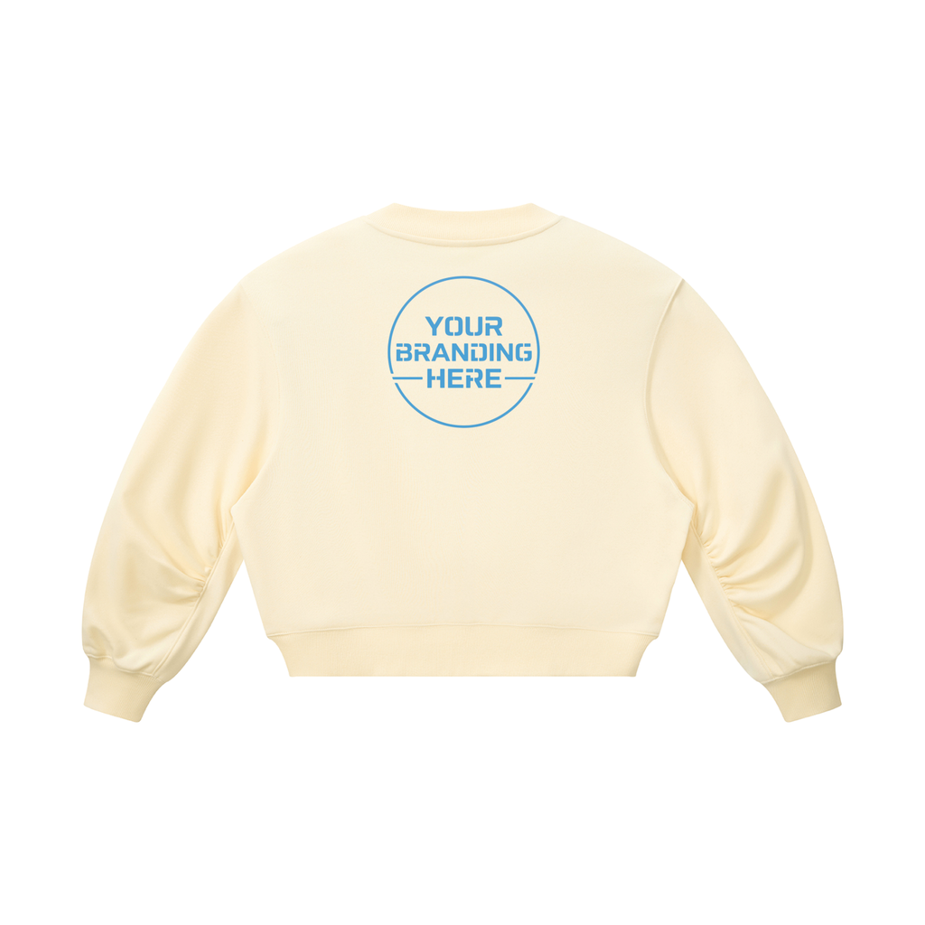 Women’s Crop V-Neck Sweatshirt - WB0067-C001-V2