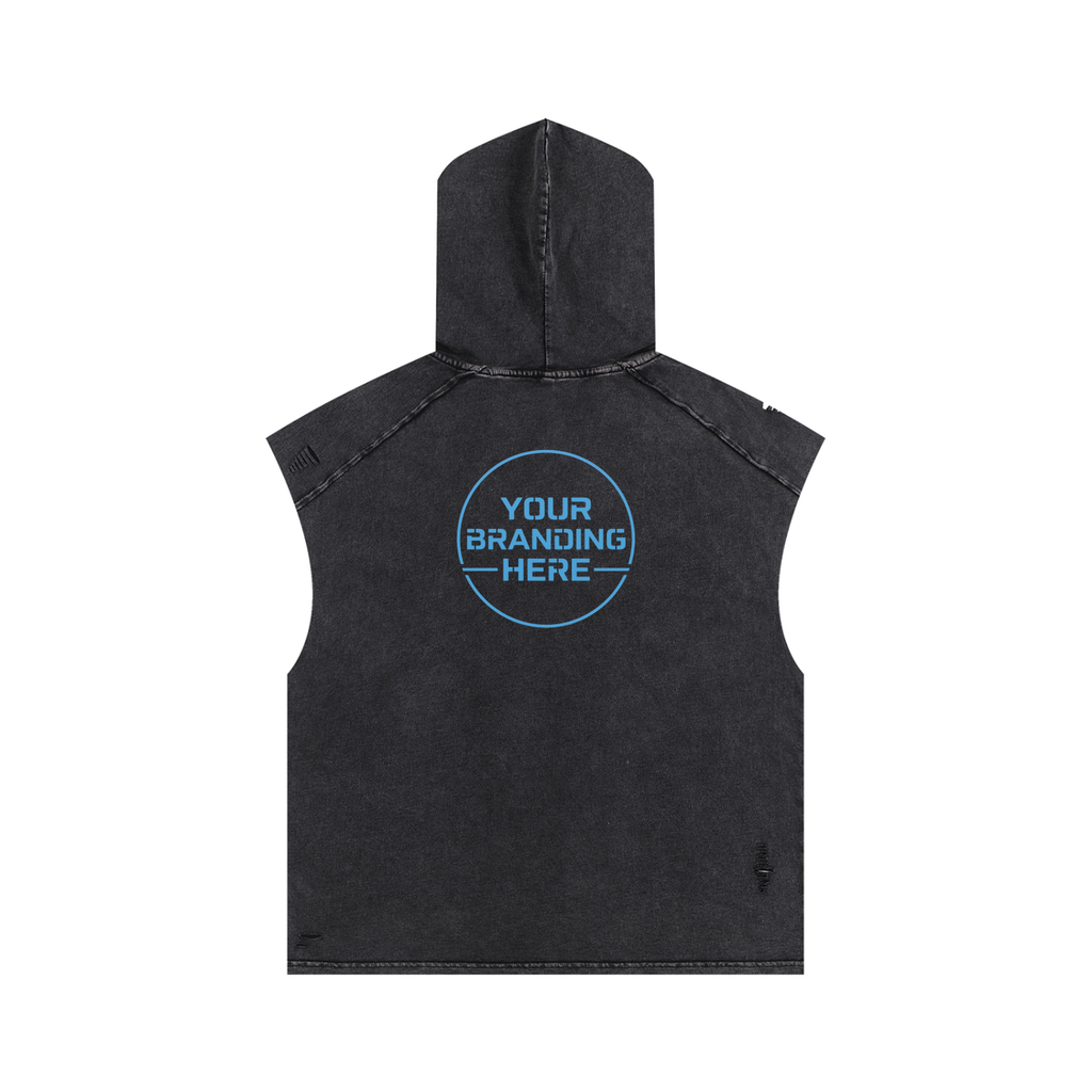 Snow Washed Boxy Hooded Tank Top - RB0006-C001-V2