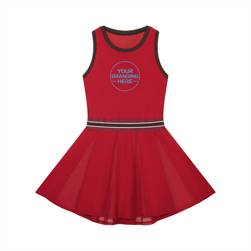 Women's Color Block A-Line Sleeveless Dress - WO0011-O001-V3