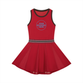 Women's Color Block A-Line Sleeveless Dress - WO0011-O001-V3