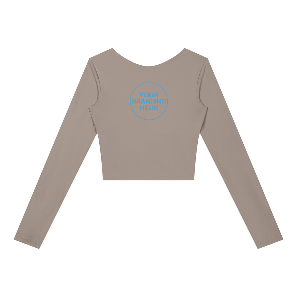 Women's Panelled Long Sleeve Yoga T-Shirt - WT0257-P001-V2