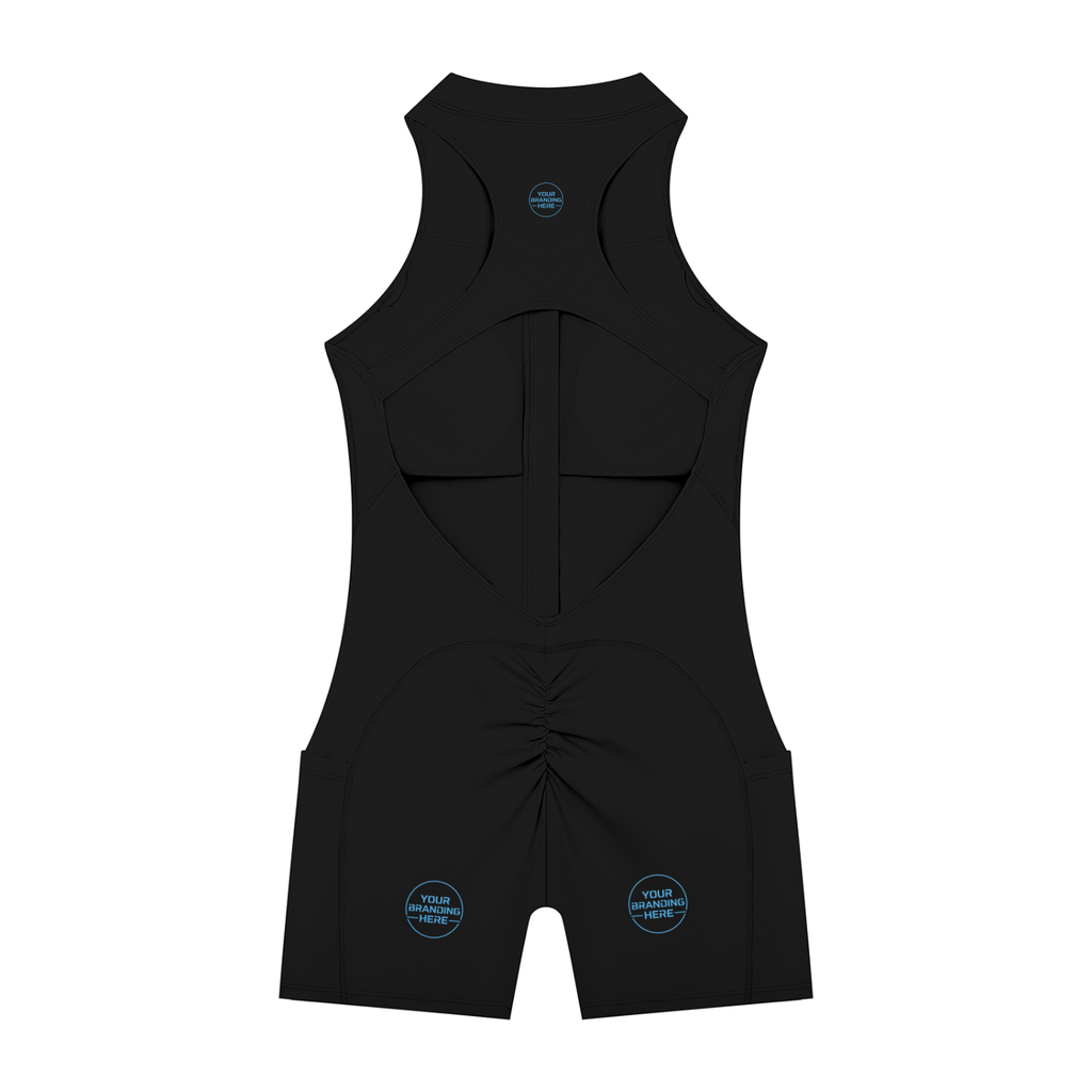 Women’s Quarter-Zip Yoga Romper - WB0076-O001-V2