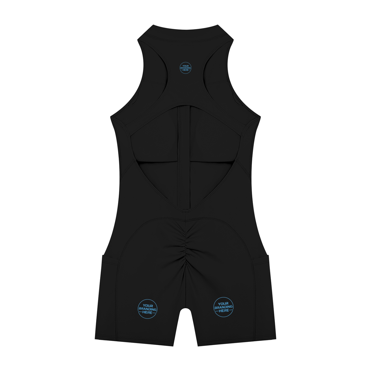 Women’s Quarter-Zip Yoga Romper - WB0076-O001-V2