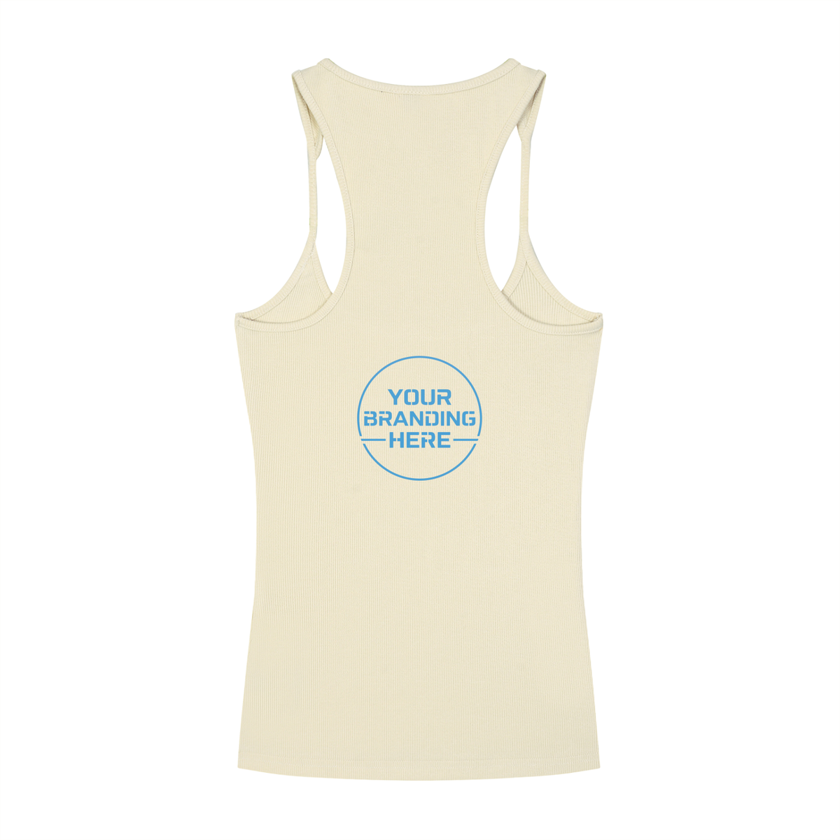 Slim Fit Ribbed Racerback Tank Top - RB0017-C001-V3
