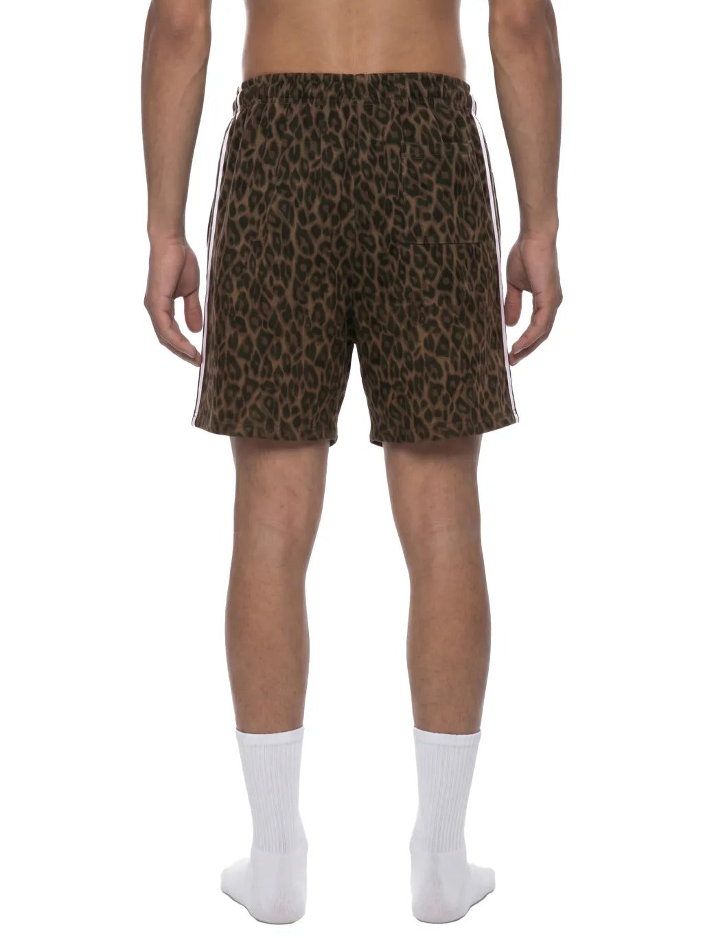 Unisex Heavyweight Leopard Drawstring Shorts - UB0037-C001-V2