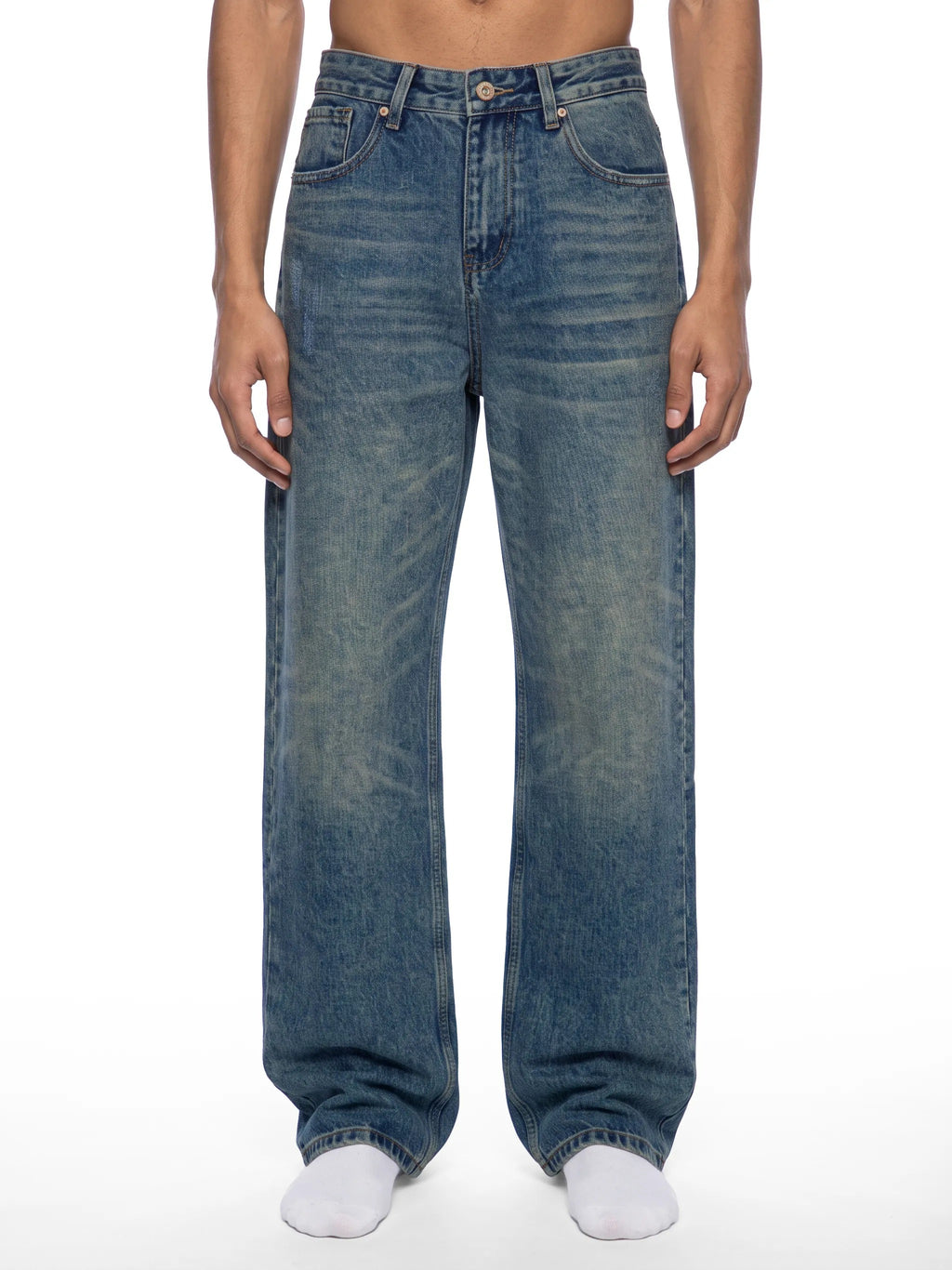 Men's Vintage Wash Denim Jeans - MB0040-C001-V2