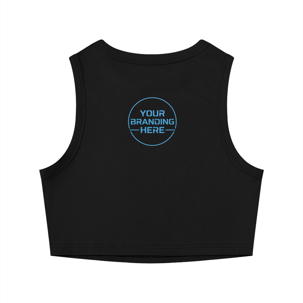 Women's Tight Crewneck Crop Tank Top - WT0082-O001-V2