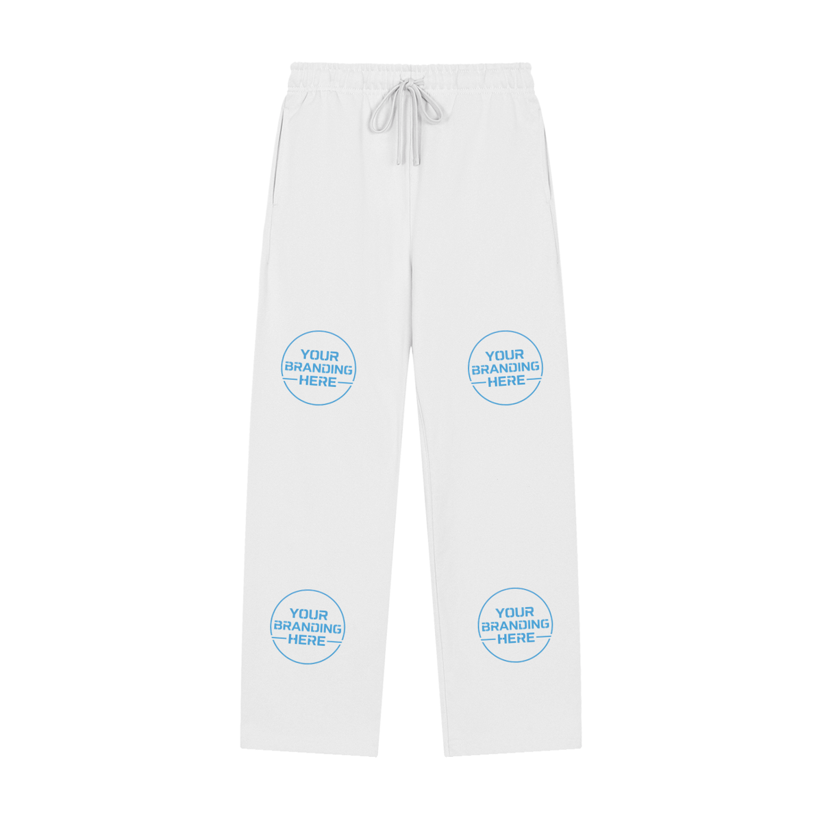 Solid Color Straight-Leg Sweatpants - RK0011-C001-V2