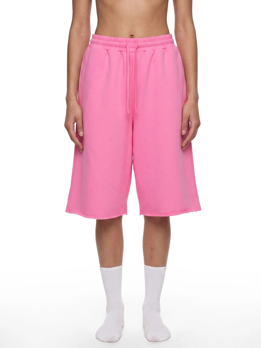Unisex Loose Raw Edge Shorts - UB0066-C001-V2
