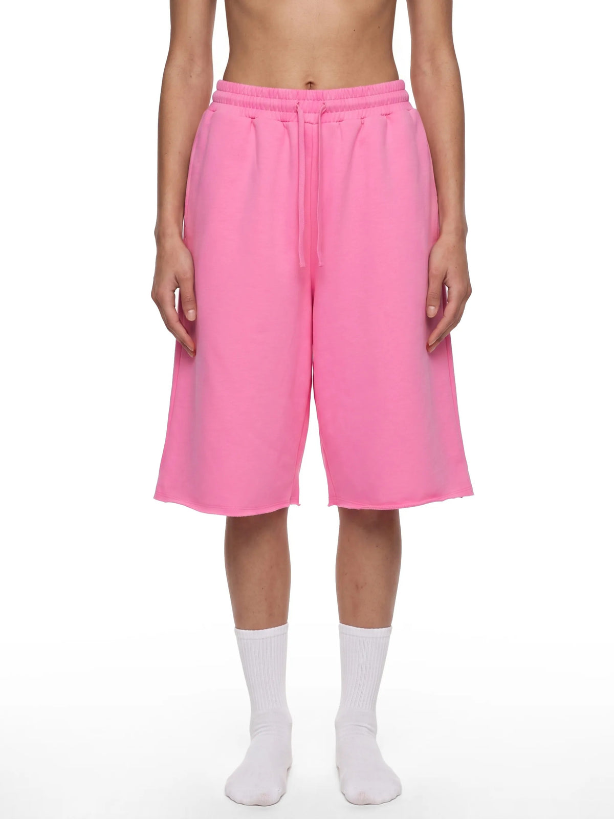 Unisex Loose Raw Edge Shorts - UB0066-C001-V2