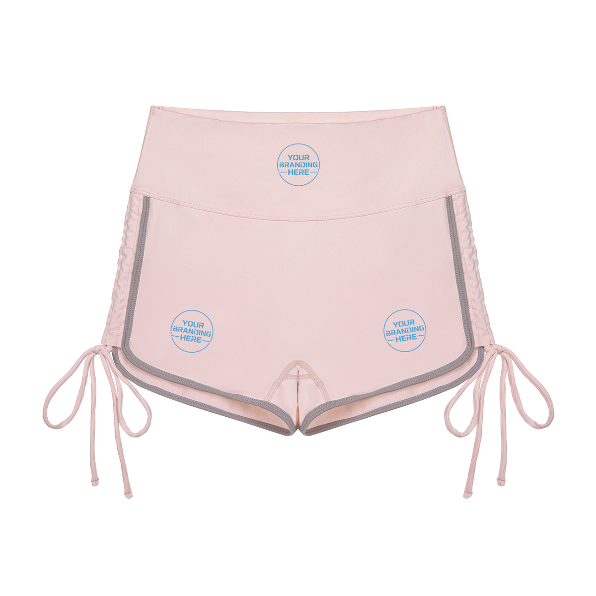 Women’s Color Block High Waisted Yoga Shorts - WB0104-P001-V2