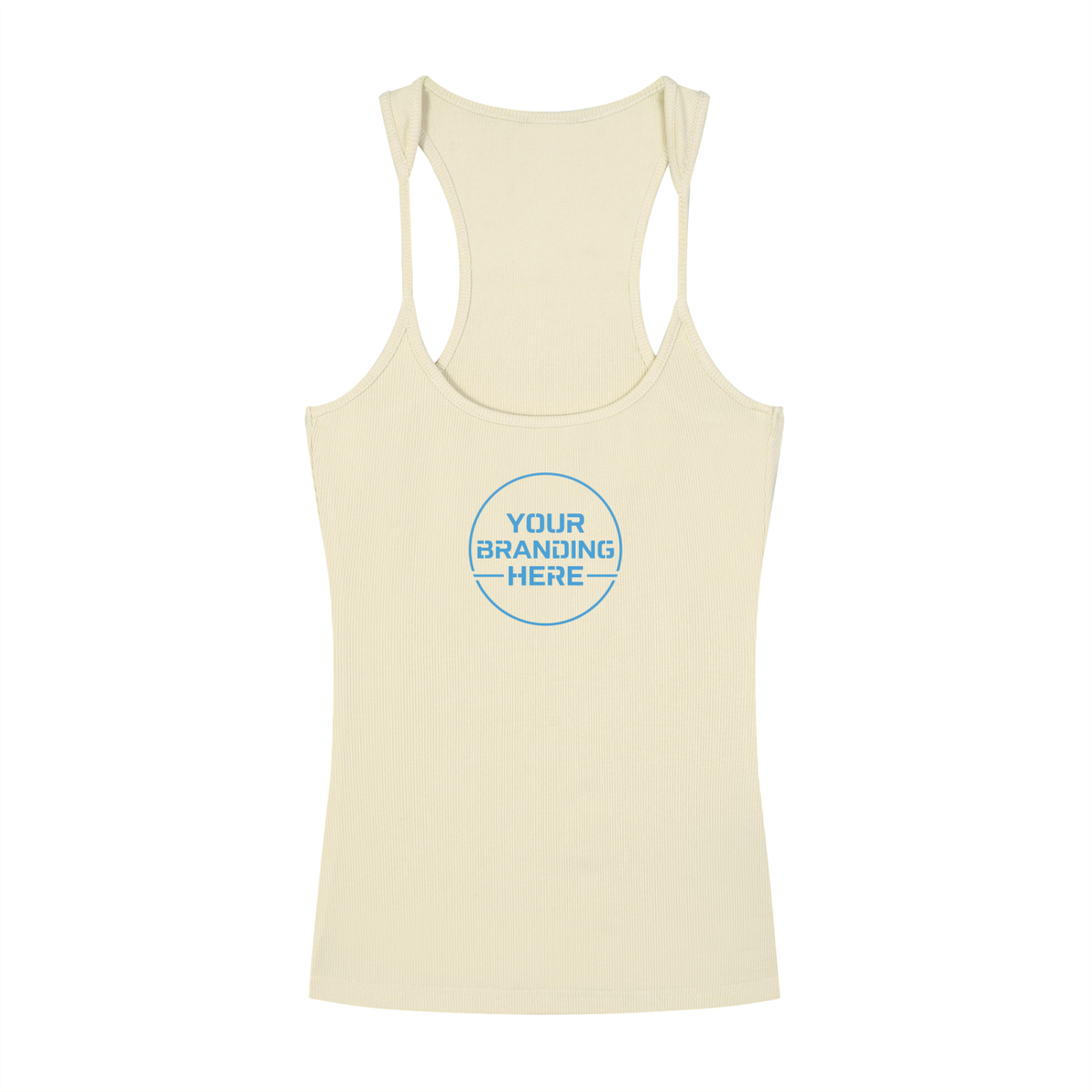 Slim Fit Ribbed Racerback Tank Top - RB0017-C001-V3
