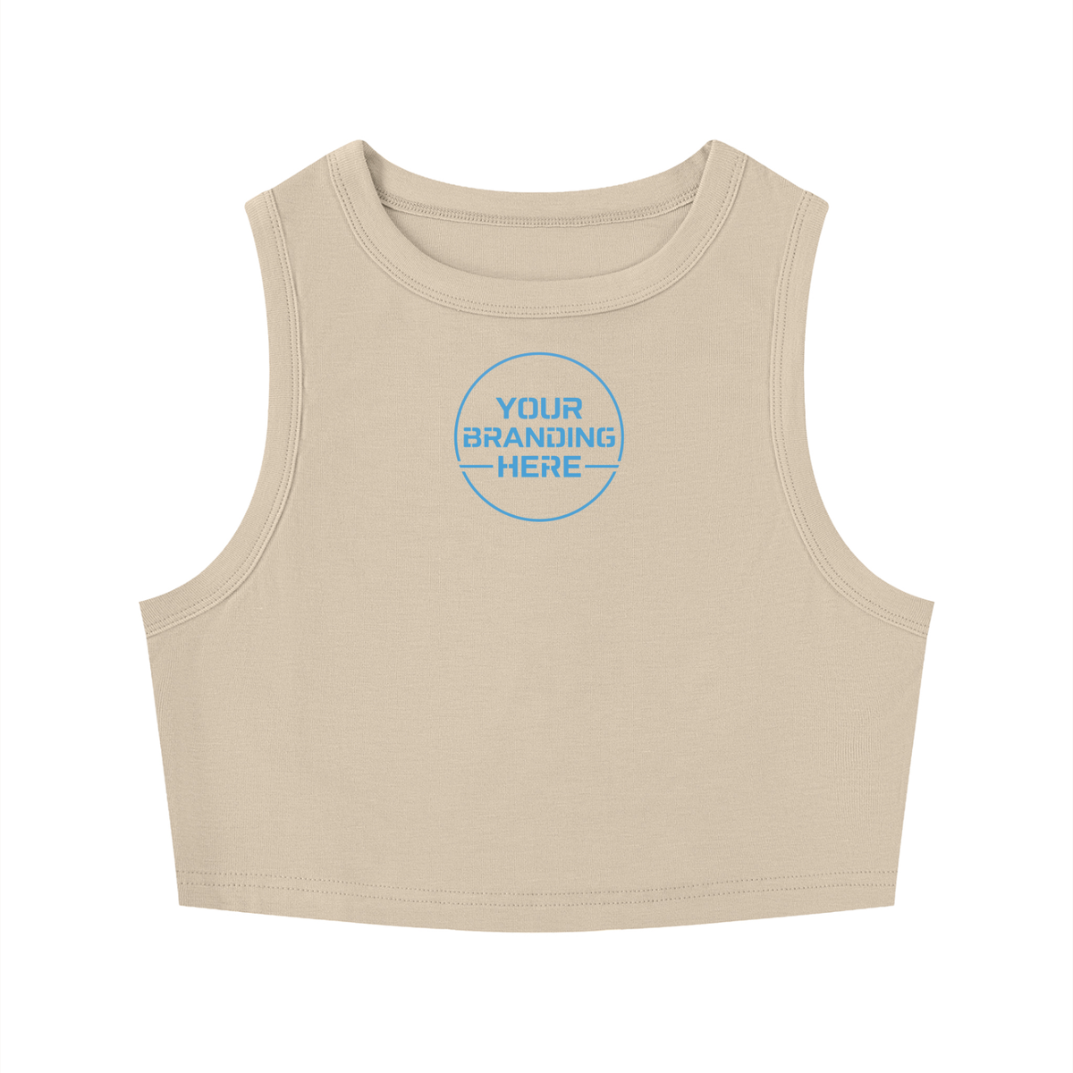 Women's Tight Crewneck Crop Tank Top - WT0082-O001-V2