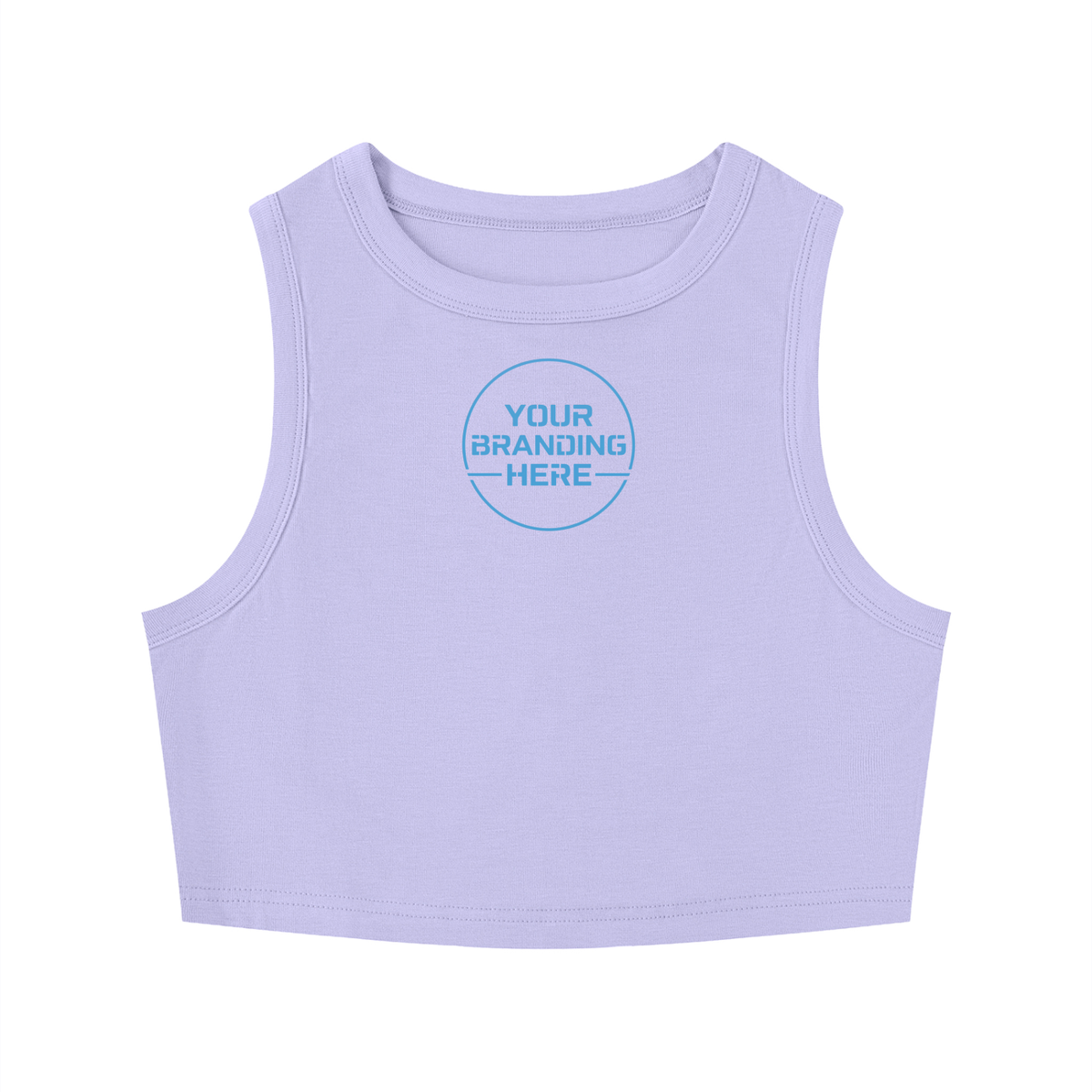 Women's Tight Crewneck Crop Tank Top - WT0082-O001-V2