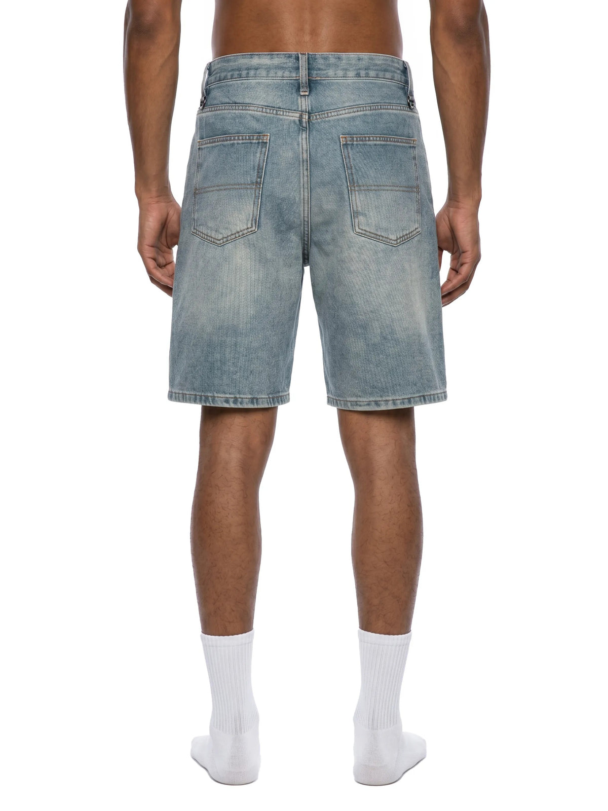 Men's Vintage Wash Denim Shorts - MB0020-C001-V2