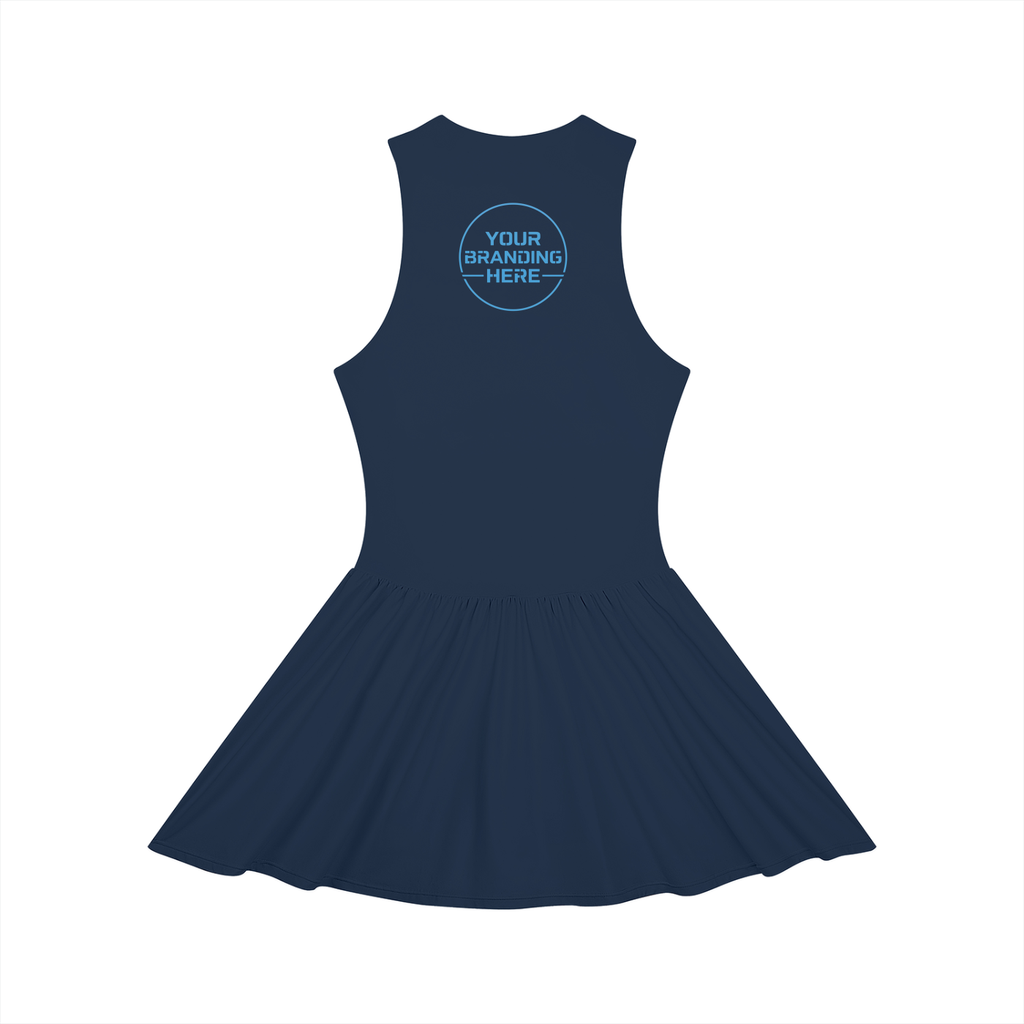 Women’s Ruched Sleeveless Full-Zip Dress - WO0015-O001-V2
