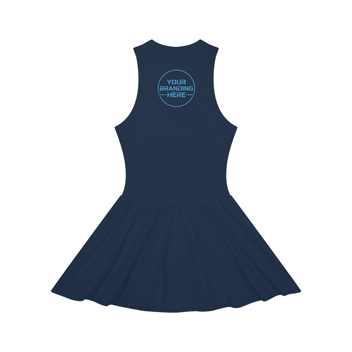 Women’s Ruched Sleeveless Full-Zip Dress - WO0015-O001-V2