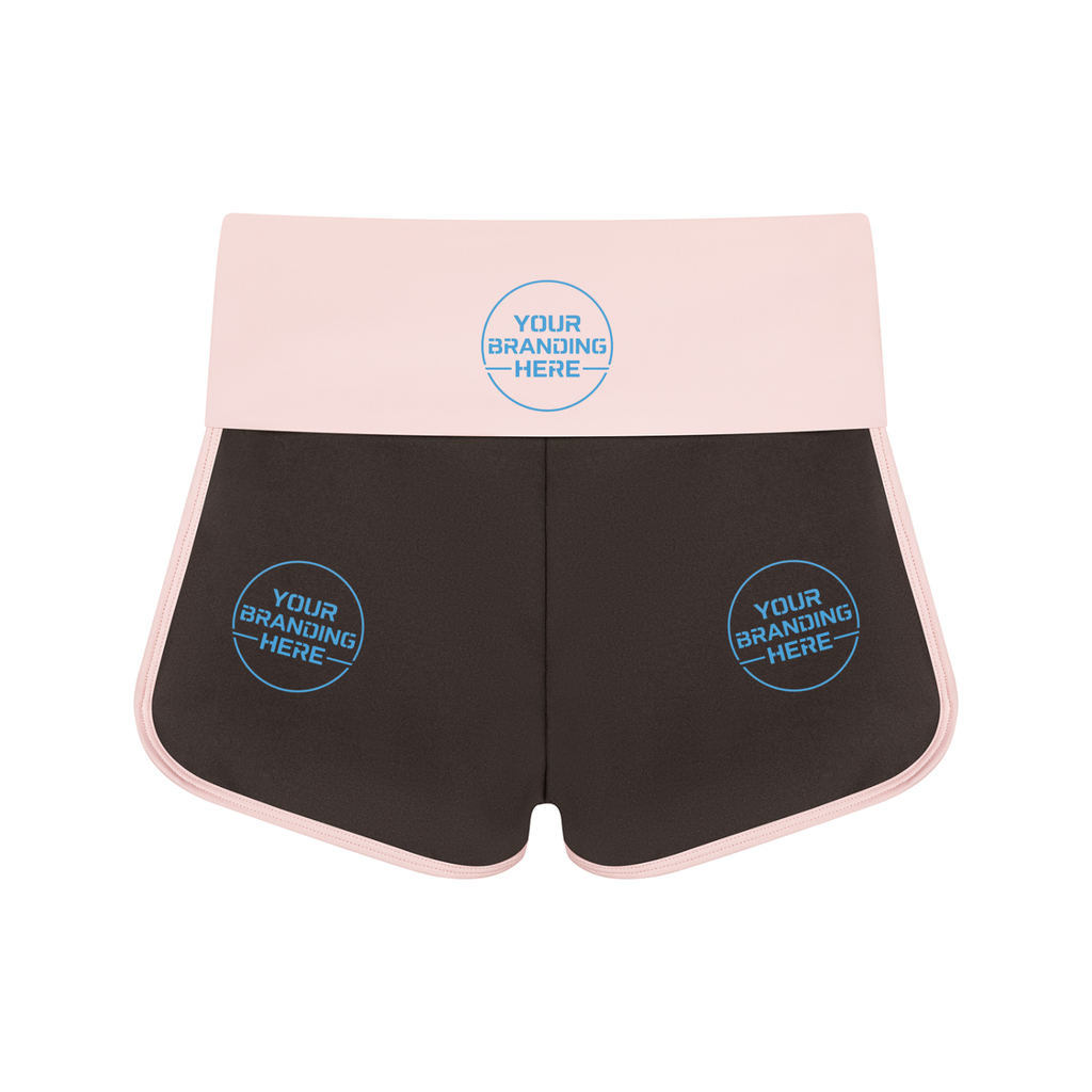 Women’s Color Block Yoga Shorts - WB0105-P001-V2