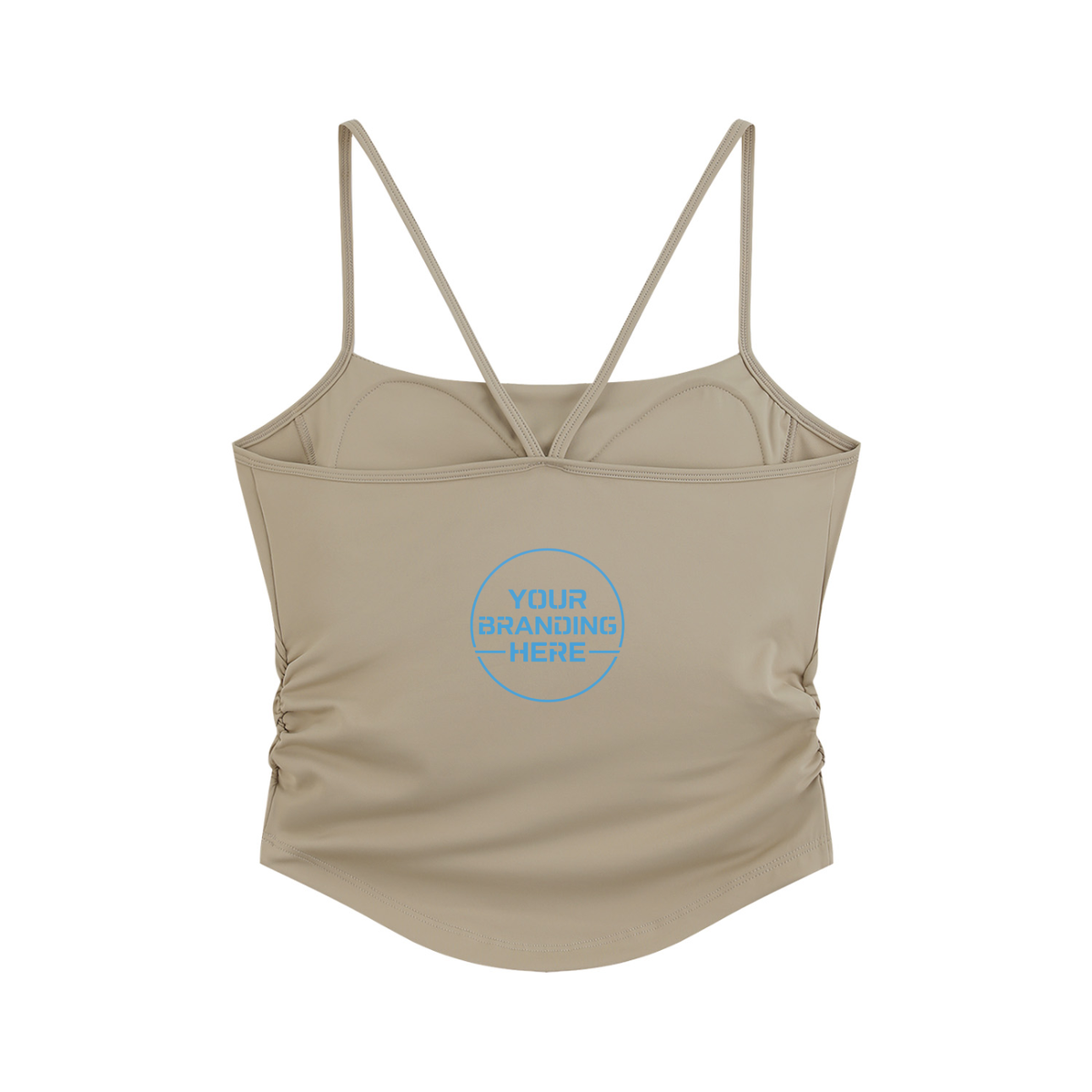 Women's Ruched Yoga Tank Top - WT0277-O001-V2