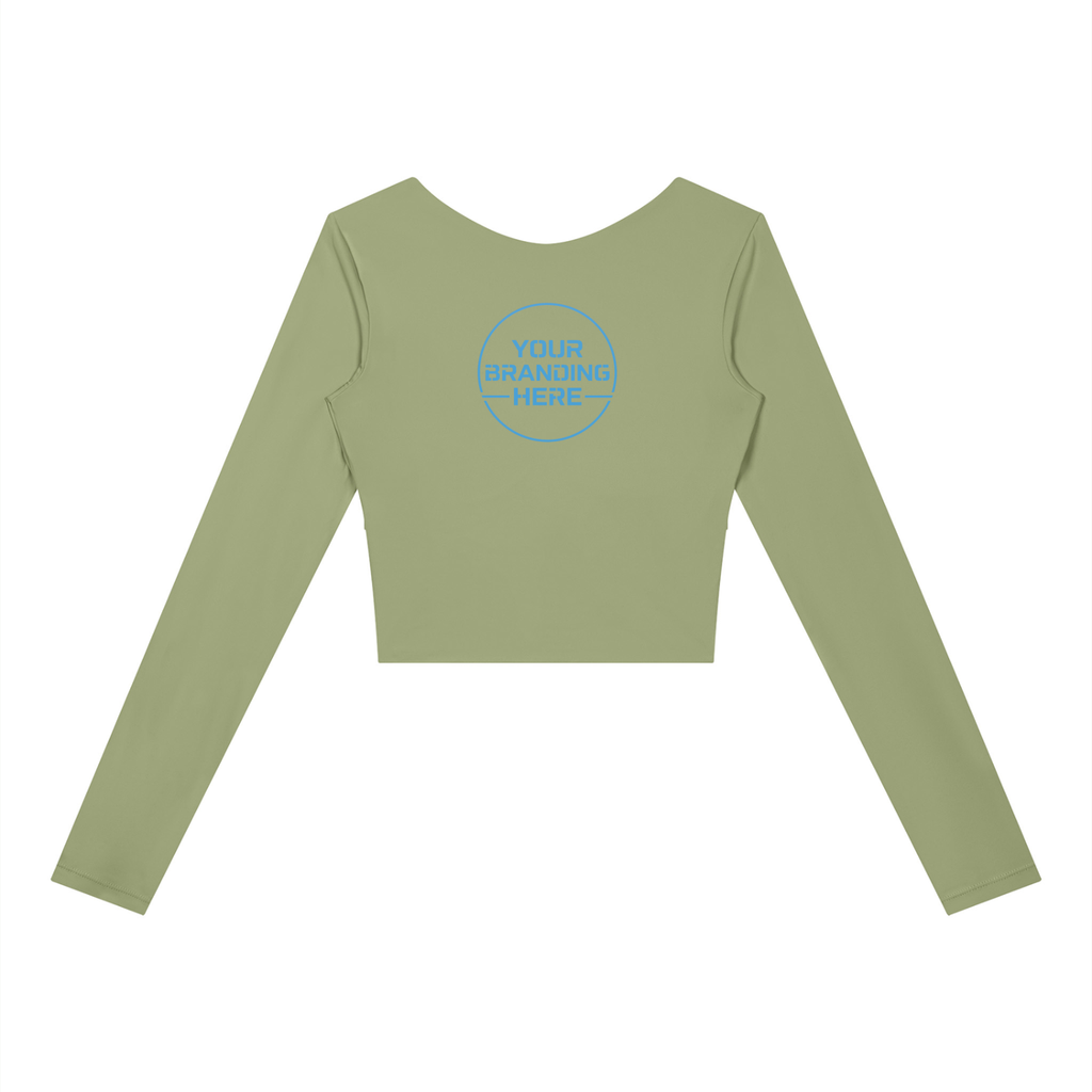 Women's Panelled Long Sleeve Yoga T-Shirt - WT0257-P001-V2
