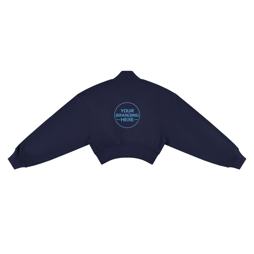 Women's Crop Mock Neck Sweatshirt - WT0280-C001-V2