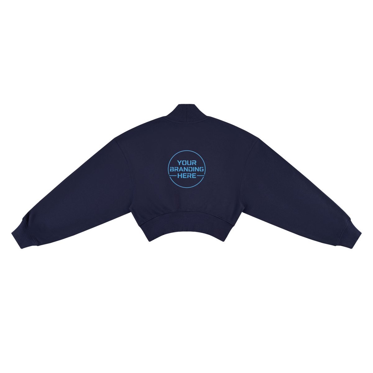 Women's Crop Mock Neck Sweatshirt - WT0280-C001-V2