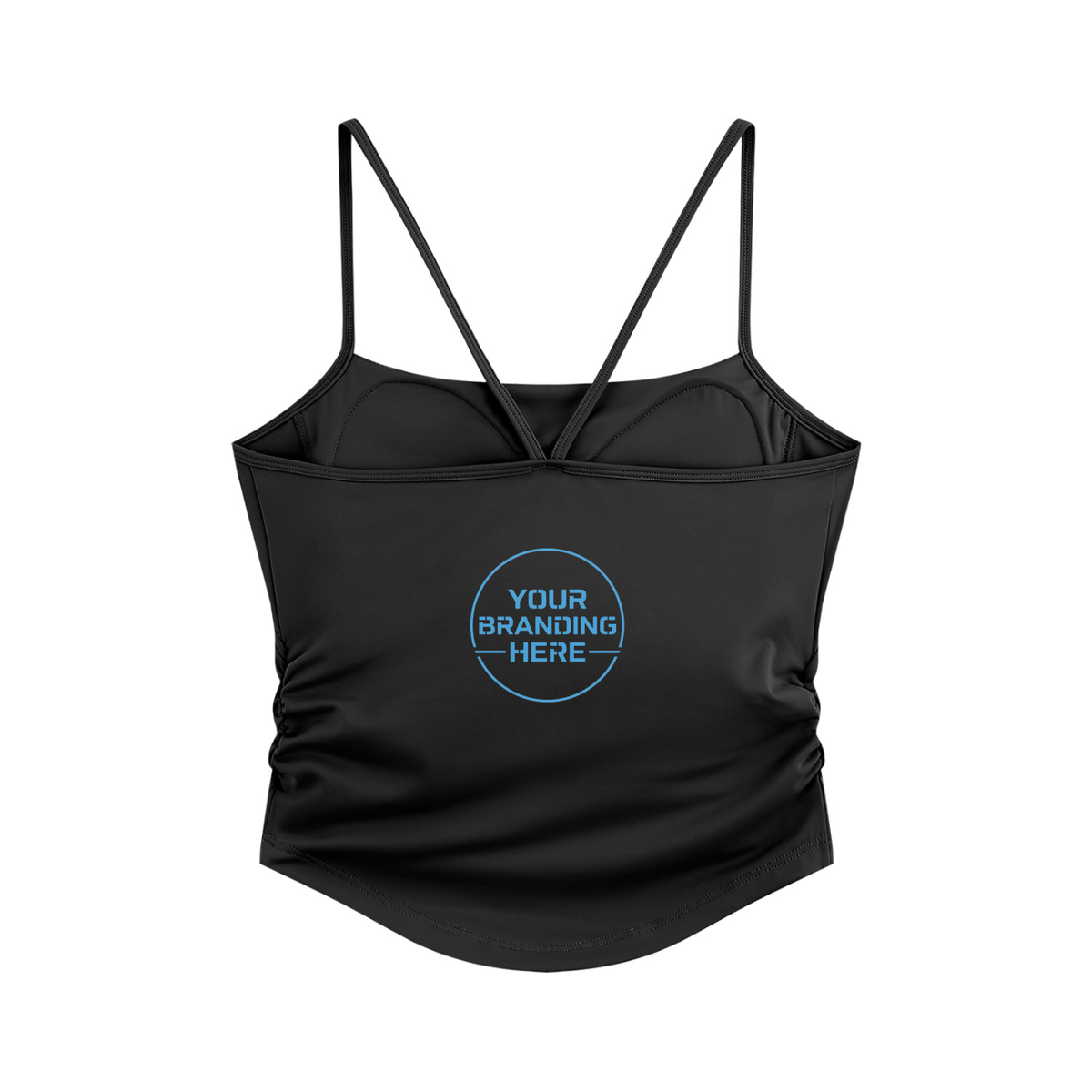 Women's Ruched Yoga Tank Top - WT0277-O001-V2
