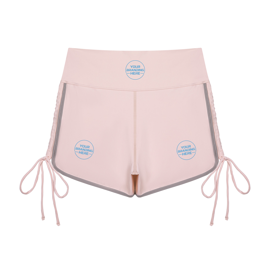 Women’s Color Block High Waisted Yoga Shorts - WB0104-P001-V2