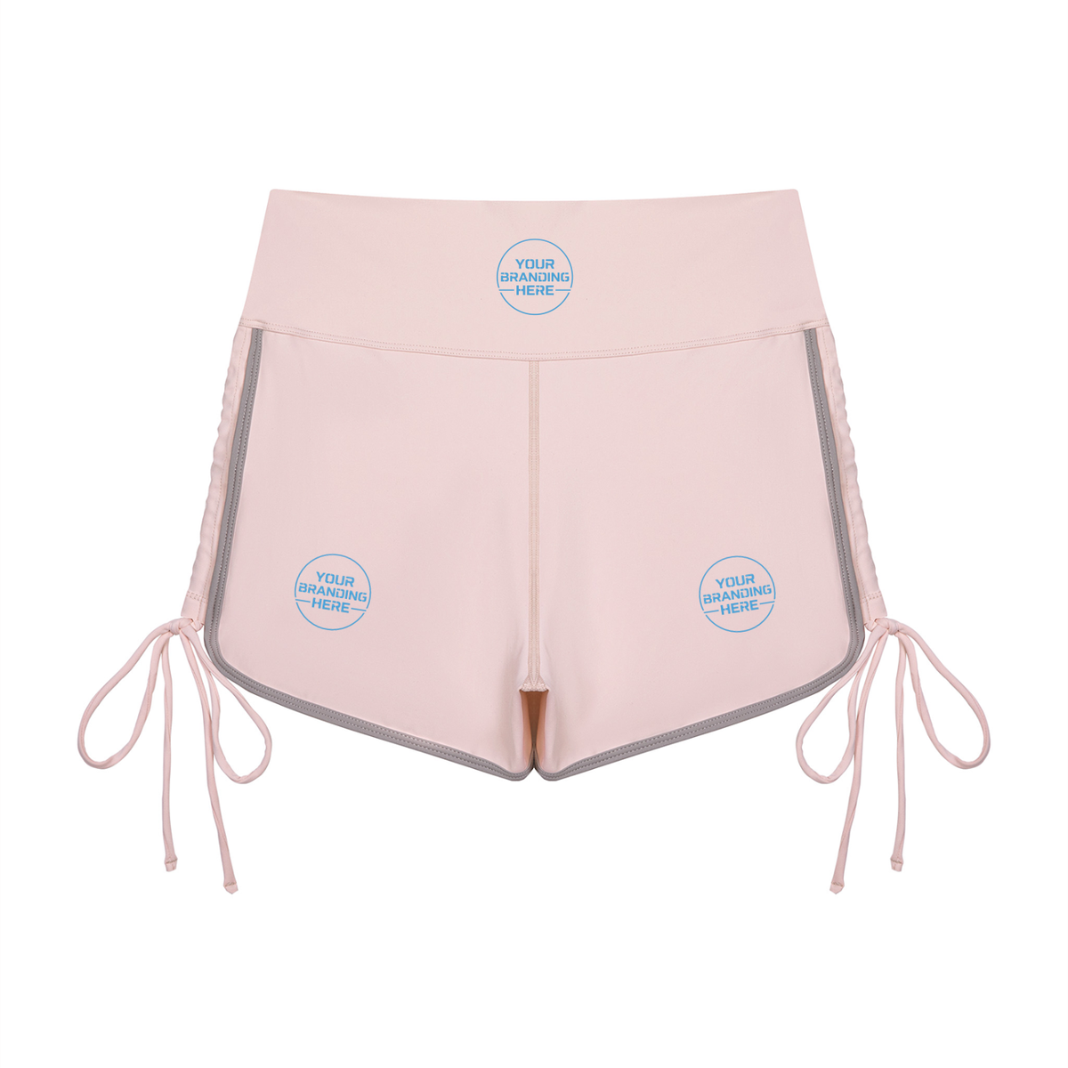 Women’s Color Block High Waisted Yoga Shorts - WB0104-P001-V2